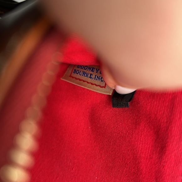 Dooney and Bourke Florentine Brown Leather Flat Zip Top Crossbody Bag - Picture 9 of 11